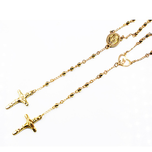 BZM-collar <span class=keywords><strong>de</strong></span> acero inoxidable para mujer, collar <span class=keywords><strong>de</strong></span> <span class=keywords><strong>Rosario</strong></span> <span class=keywords><strong>de</strong></span> moda chapado, protección <span class=keywords><strong>de</strong></span> color <span class=keywords><strong>de</strong></span> 2 años, + 316L alto pulido, nuevo, <span class=keywords><strong>2022</strong></span> - Product Image 1