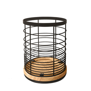 Base de <span class=keywords><strong>madera</strong></span> para cocina, cubertería giratoria, utensilios para palillos, cuchara y tenedor, organizador de descanso, soporte de estante de almacenamiento de Metal - Product Image 1
