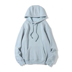 Pull-overs personnalisés à broderie unie, vente en gros, vierges, épais (350 GSM), avec poches, style streetwear - Product Image 2