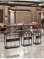 Support de présentation de queue de billard de style moderne personnalisable, support en métal pour ranger les queues de billard