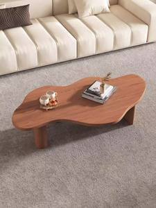 Modern Wooden Coffee <b>Table</b> Minimalist Design Handmade <b>Solid</b> <b>Wood</b> <b>Top</b> and Frame Living Room Furniture - Product Image 4