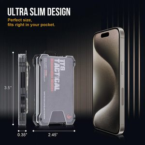 Portafoglio Sottile Personalizzabile con Finestra Trasparente per <span class=keywords><strong>Carte</strong></span>, Porta Biglietti da Visita in Alluminio - Product Image 3