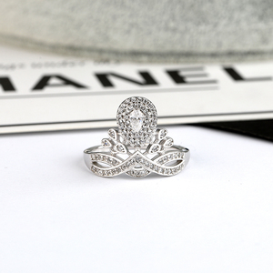 Anello di nozze <span class=keywords><strong>925</strong></span> in <span class=keywords><strong>argento</strong></span> Sterling personalizzato <span class=keywords><strong>coppia</strong></span> <span class=keywords><strong>coppia</strong></span> di anelli di diamanti da laboratorio Set donna uomo sposa alta gioielleria - Product Image 3