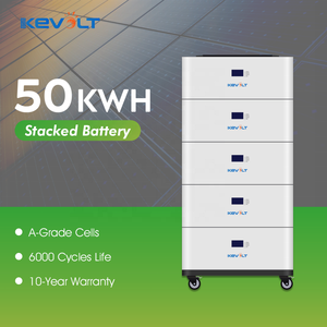 แบตเตอรี่ KEVOLT Lifepo4 แบบต่อพ่วงได้ 30kWh 50kWh แบตเตอรี่ลิเธียมสำหรับเก็บพลังงานภายในบ้าน แบตเตอรี่พลังงานแสงอาทิตย์ - Product Image 1