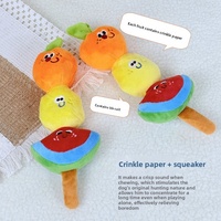 Uyeah OEM/ODM Persoonlijk Ontwerp Korte Pluche Sleutelhanger Aangepaste Gevulde Fruit-op-een-Stok Serie Koreaanse Stijl Huisdier Pluche Speelgoed