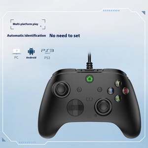Controlador de juego con cable de vibración de doble motor Joystick multifunción para <span class=keywords><strong>PC</strong></span> y PS3 Compatibilidad de múltiples plataformas - Product Image 3