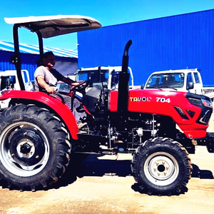 Tracteur agricole compact Tavol TL704 70 CV 4x4 avec démarrage à double embrayage et transmission par engrenages, moteur haute performance - Product Image 1