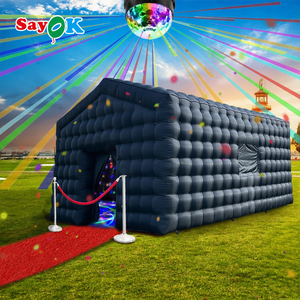Sayok Grande Tente <span class=keywords><strong>de</strong></span> Fête Gonflable <span class=keywords><strong>de</strong></span> 8 Mètres, Tente Disco Extérieure, Boîte <span class=keywords><strong>de</strong></span> <span class=keywords><strong>Nuit</strong></span> Gonflable avec Lumières - Product Image 1
