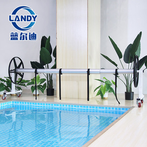 เครื่องม้วนเก็บผ้าคลุมสระ Landy ทำจากอลูมิเนียมอัลลอย รับน้ำหนักได้ 60 กก. ปรับความยาวได้ เหมาะสำหรับสระว่ายน้ำในบ้านพักตากอากาศส่วนตัว - Product Image 2