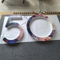 Lettres LED RVB à poursuite de couleur haute performance + blanc UV en acrylique, étanches IP67, personnalisables pour intérieur/extérieur, directement de l'usine