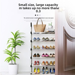 Modern Multi-Layer <strong>Shoe</strong> Rack Dust-Proof <strong>Small</strong> Household <strong>Storage</strong> with Door Simple Design for Bedroom - Product Image 5