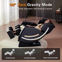 Fauteuil de massage portable en cuir PU à prix abordable, zéro gravité, 8D, pour les jambes et les pieds, avec pression des doigts sur tout le corps, machine de soins personnels et de détente