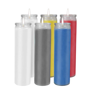 Portacandele in Vetro Trasparente Personalizzato per <span class=keywords><strong>Candele</strong></span> di Paraffina, <span class=keywords><strong>Candele</strong></span> <span class=keywords><strong>Votive</strong></span> di 7 Giorni, <span class=keywords><strong>Candele</strong></span> Funebri, Portacandele da Preghiera per Chiesa - Product Image 5