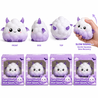 Southpeak Toy Cute Cloud Devil Squishy Soft TPR Slow Rise Squeeze Stretch Relax Stress Relief 15cm PVC Box PDQ Display OEM WS
