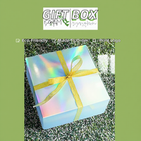 Caja de Regalo de Cartón Reciclable Personalizada con Cierre Magnético y Forro de Esponja para Teléfono Móvil y Reloj Inteligente - Cumpleaños