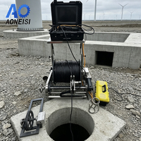 Caméra de forage rotative à 360 degrés grand angle HD CCD avec vision nocturne H.264, carte SD, étanche IP68 pour l'inspection de puits profonds