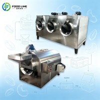 Industriële notenroostermachine compatibel met toevoer- en afvoerapparatuur