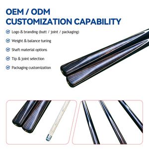 Taco de <span class=keywords><strong>Billar</strong></span> Profesional de Madera de Fresno de Alta Calidad con Flecha de 10 mm - Product Image 3