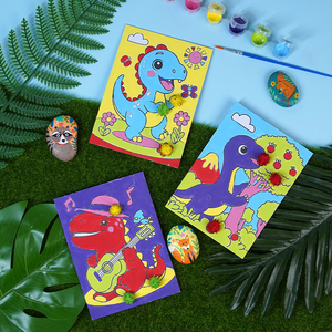 Kit de peinture de <span class=keywords><strong>dinosaures</strong></span> par numéros Kit de peinture par numéros amusant et <span class=keywords><strong>facile</strong></span> pour enfants et adultes - Product Image 2