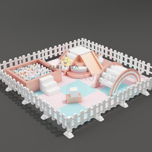 Ensemble de jeux doux d'intérieur pour enfants, <span class=keywords><strong>piscine</strong></span> <span class=keywords><strong>à</strong></span> balles <span class=keywords><strong>rose</strong></span> doré, équipement d'escalade, jeux doux commerciaux - Product Image 1