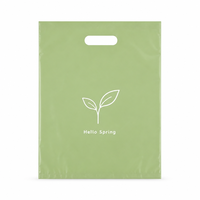 Sacs d'emballage pour vêtements avec poignées découpées, sacs en plastique pour vêtements, chaussures, boutiques de détail, sacs de transport pour le shopping