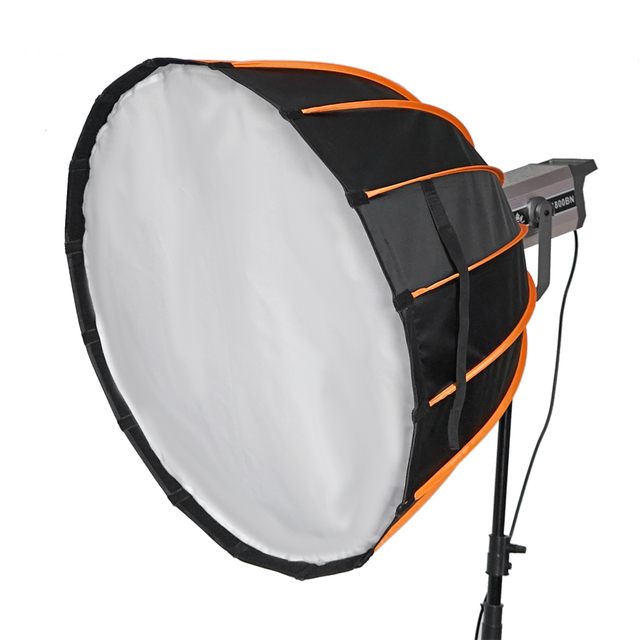 70cm 90cm 120cm 150cm Quickly Release Parabolic Softbox with Special Design Bowens Mount + Honeycomb Grid for Video Light