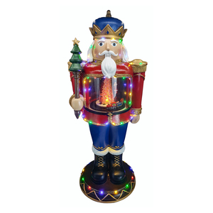 OEM Factory LED-Lighted resine schiaccianoci soldato regalo di natale artigianato scultura schiaccianoci per la decorazione da scrivania modello stile - Product Image 1
