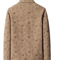 Hermosa versión coreana Chaqueta de pana de talla grande para hombre Nuevo