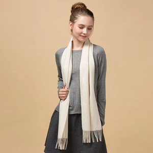 Écharpe en cachemire de haute qualité, nouvelle arrivée, luxe, 100% cachemire, couleur unie, écharpe en cachemire pour homme, cachemire de Mongolie - Product Image 2
