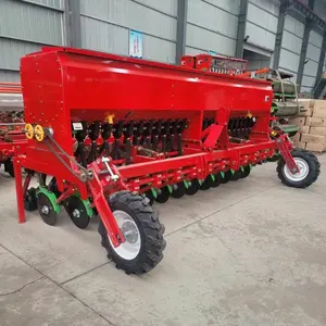 高品质拖拉机安装整体肥料24排小麦播种机播种机
