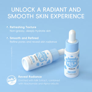 LAIKOU suero suavizante de piel de leche China suero Facial vitamina E <span class=keywords><strong>HA</strong></span> niacinamida cuentagotas esencia 17ML - Product Image 3