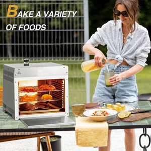Parrilla de Gas Profesional de 16 Pulgadas para Steakhouse con Quemador Infrarrojo y Parrillas Gruesas para Asar, Diseño Moderno con Calidad de Restaurante - Product Image 2