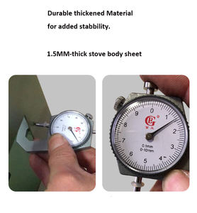 Réchaud d'extérieur noir durable pour le <span class=keywords><strong>camping</strong></span> avec revêtement haute température - Product Image 2