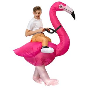 Costumes gonflables de <span class=keywords><strong>flamant</strong></span> <span class=keywords><strong>rose</strong></span> de carnaval, Costume d'halloween pour adultes hommes femmes, robe unisexe, Costume de fête <span class=keywords><strong>gonflable</strong></span> - Product Image 1