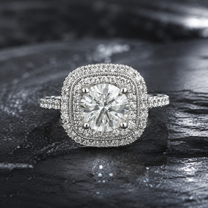 Anello con Gemma Quadrata Incastonata per Donne, Gioiello da Dito Elegante e Scintillante alla Moda - Product Image 6