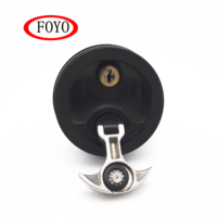 Loquet de compression rond étanche FOYO avec poignée en T chromée pour trappe de bateau marin ou yacht