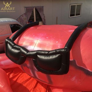 Crabe gonflable en verre noir, Crabe gonflable de dessin animé cool pour la publicité de produits gonflables - Product Image 5