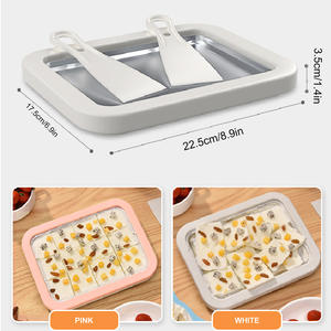 เครื่องทำไอศกรีมจานเครื่องโยเกิร์ตทอดกระทะครัวเรือนโยเกิร์ตถาดน้ำแข็งทอด304สแตนเลสมินิทอด<span class=keywords><strong>ถาด</strong></span>น้ำแข็งทนทาน - Product Image 4