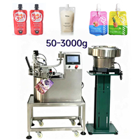Machine de bouchage automatique de sachets à bec verseur de haute précision, contrôle PLC, capacité 3000g, pour les industries alimentaires, chimiques et des liquides motorisés