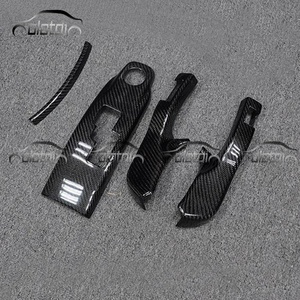 4 PCS/SET Shift Panel Sticker Cover Frame Carbon Fiber Center <b>Console</b> Stickers for Nissan GTR R35 - Product Image 3