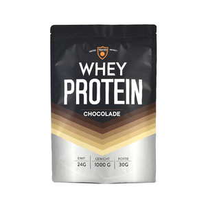 Feuille d'aluminium imprimée personnalisée 500g 1kg 2.5kg sac en mylar à fermeture éclair zip-lock emballage en masse de poudre de protéine de lactosérum pochette debout - Product Image 1