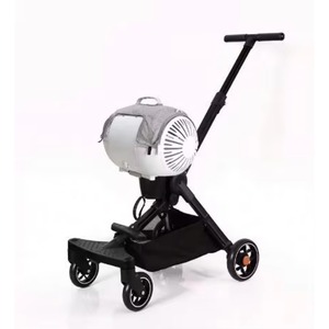 Chariot de transport pour animaux de compagnie, grand modèle, avec ventilateur, capsule spatiale sécurisée en plastique, pour voyages, poussette pour chien et chat - Product Image 2