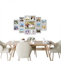 ARTWORK MAESTRO Pack Cadre photo carré innovant 8x8 pouces en plastique amovible avec impression couleur