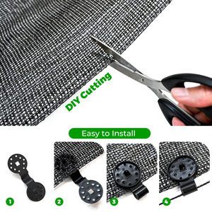 Устойчивая к УФ-60% черная затеняющая сетка Malla Sombra Para jardin Sunshade teel Set садовая затеняющая ткань рулоны для сельского хозяйства - Product Image 3
