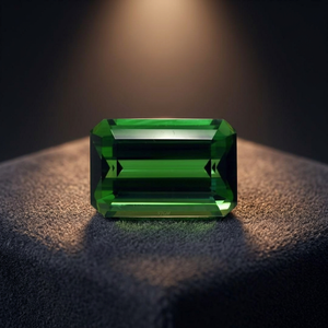 Tourmaline verte naturelle taille octogonale 10x12mm, certifiée IGI, haute qualité, pierre précieuse facettée, 5,6 carats, prix de gros - Product Image 3