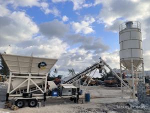 سدوم تلقائي بالكامل رخيص 25 م 3/ساعة مصنع خلط خرسانة صغير محمول للخرسانة - Product Image 6