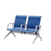 Banc d'attente moderne en aluminium pour les espaces publics, chaise d'attente pour hôpital, école, aéroport