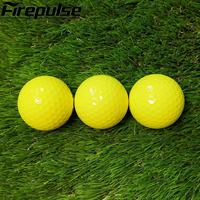 Balles de golf RTS 4 pièces en Surlyn jaunes, balles de golf de distance avec vol haute performance, logo personnalisé, vente en gros OEM
