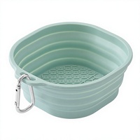 Vente en gros de bols à eau pour chien en silicone pliables, portables, de voyage, d'extérieur, de qualité alimentaire, sans BPA, imperméables et colorés