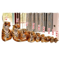Échantillon gratuit de peluche simulation de tigre brun jumbo en peluche tigre énorme grande taille doux en peluche tigre jouets